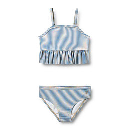 Купальник раздельный Wheat "Lærke Blue Swim Stripe", голубые полоски